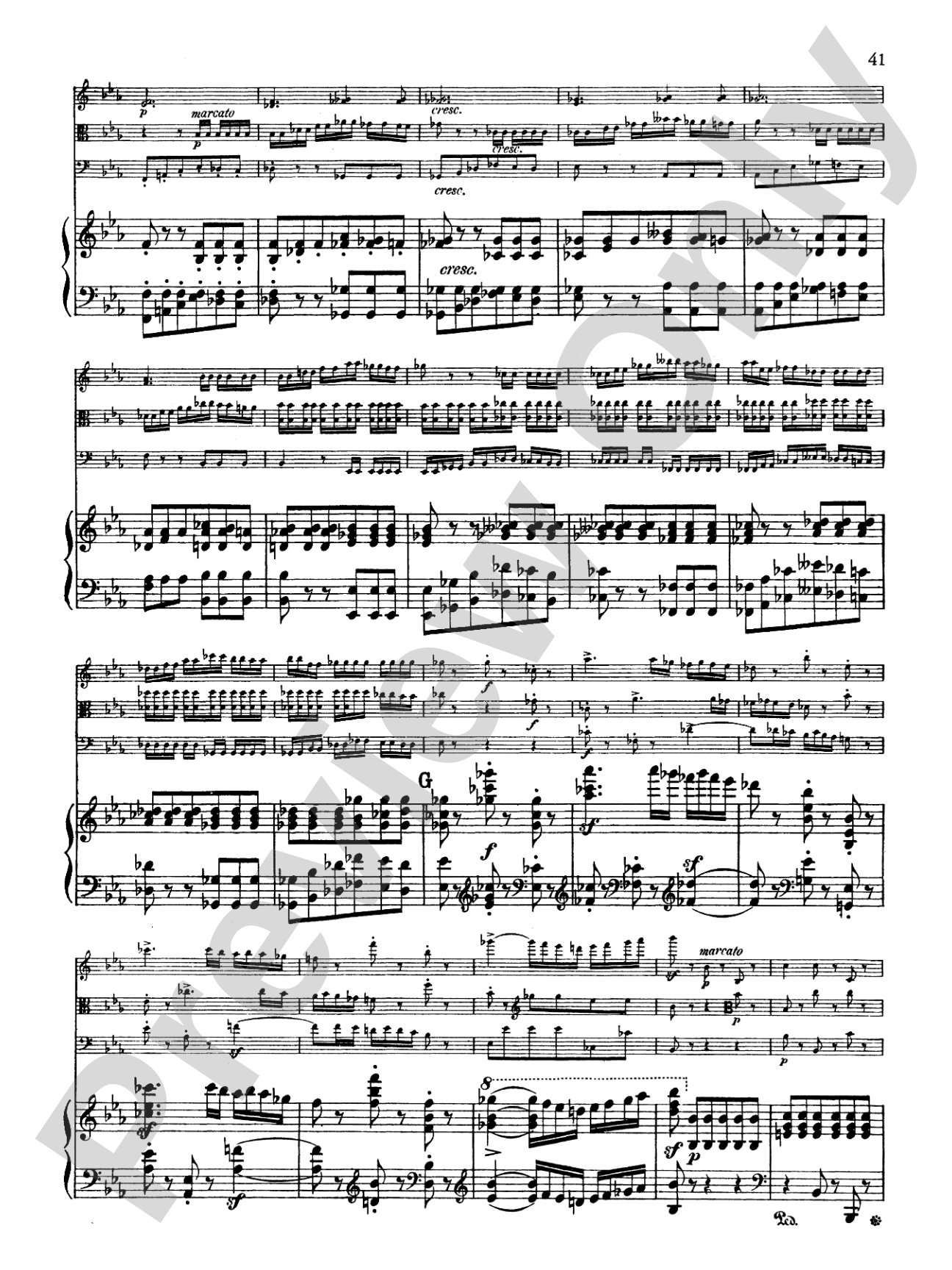 Schumann: Quartet in E flat Major, Op. 47: Chamber Quartet