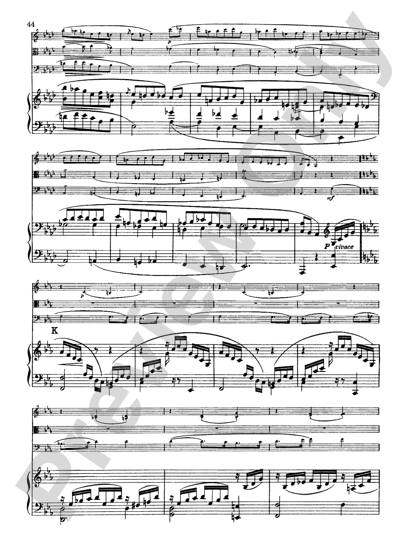 Schumann: Quartet in E flat Major, Op. 47: Chamber Quartet