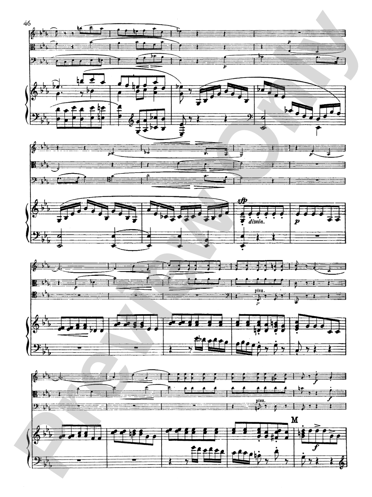 Schumann: Quartet in E flat Major, Op. 47: Chamber Quartet