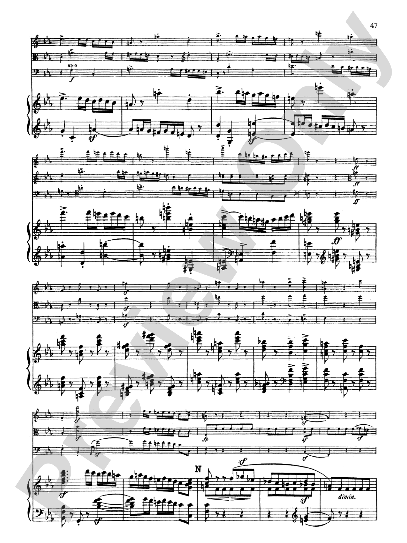 Schumann: Quartet in E flat Major, Op. 47: Chamber Quartet