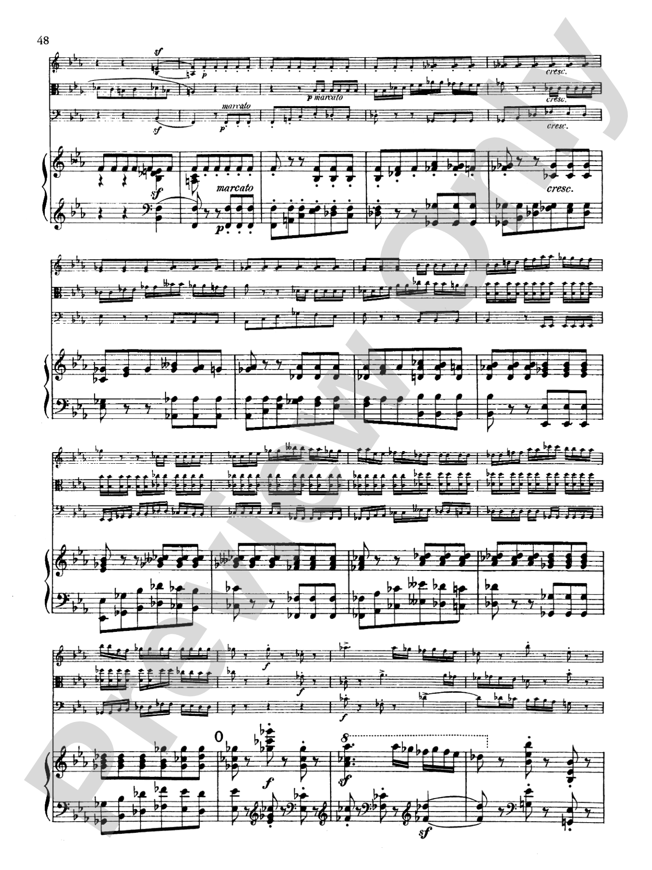 Schumann: Quartet in E flat Major, Op. 47: Chamber Quartet