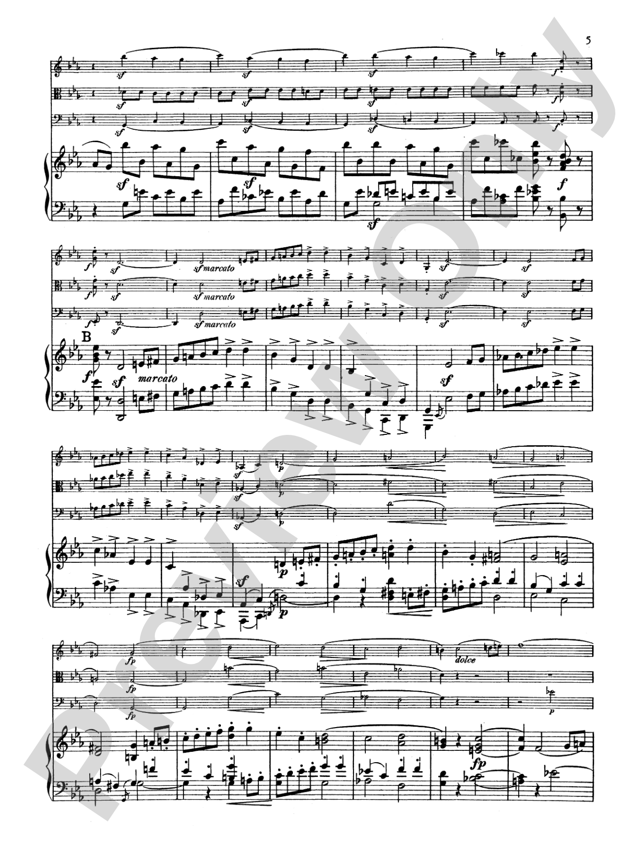 Schumann: Quartet in E flat Major, Op. 47: Chamber Quartet
