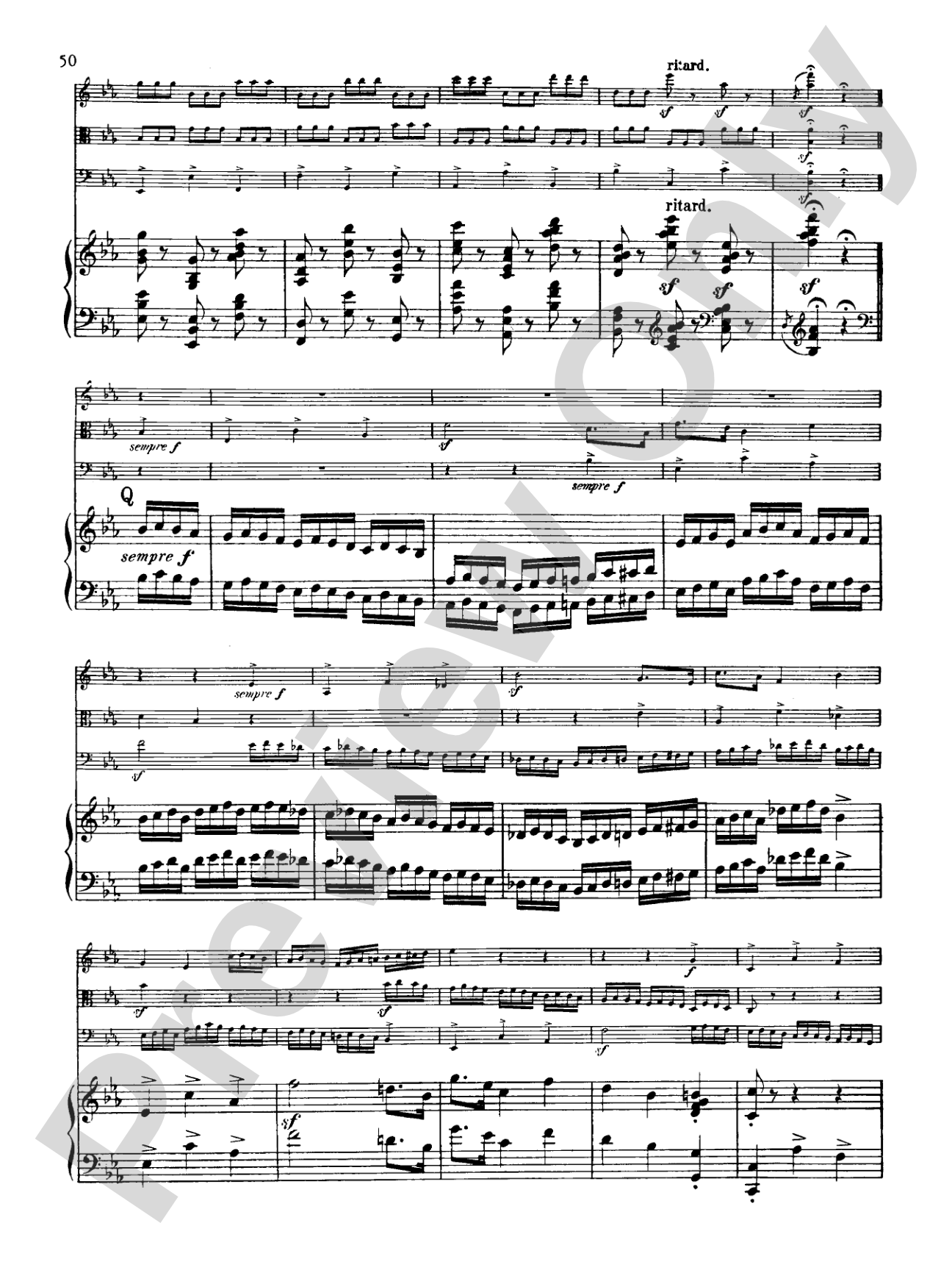 Schumann: Quartet in E flat Major, Op. 47: Chamber Quartet