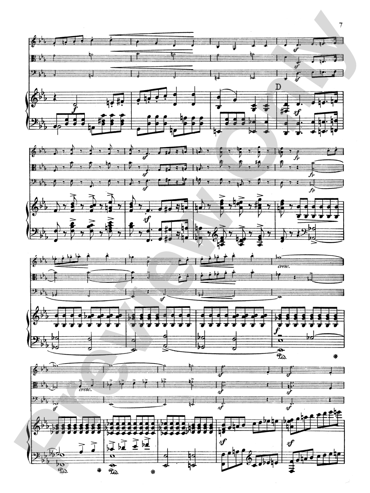 Schumann: Quartet in E flat Major, Op. 47: Chamber Quartet