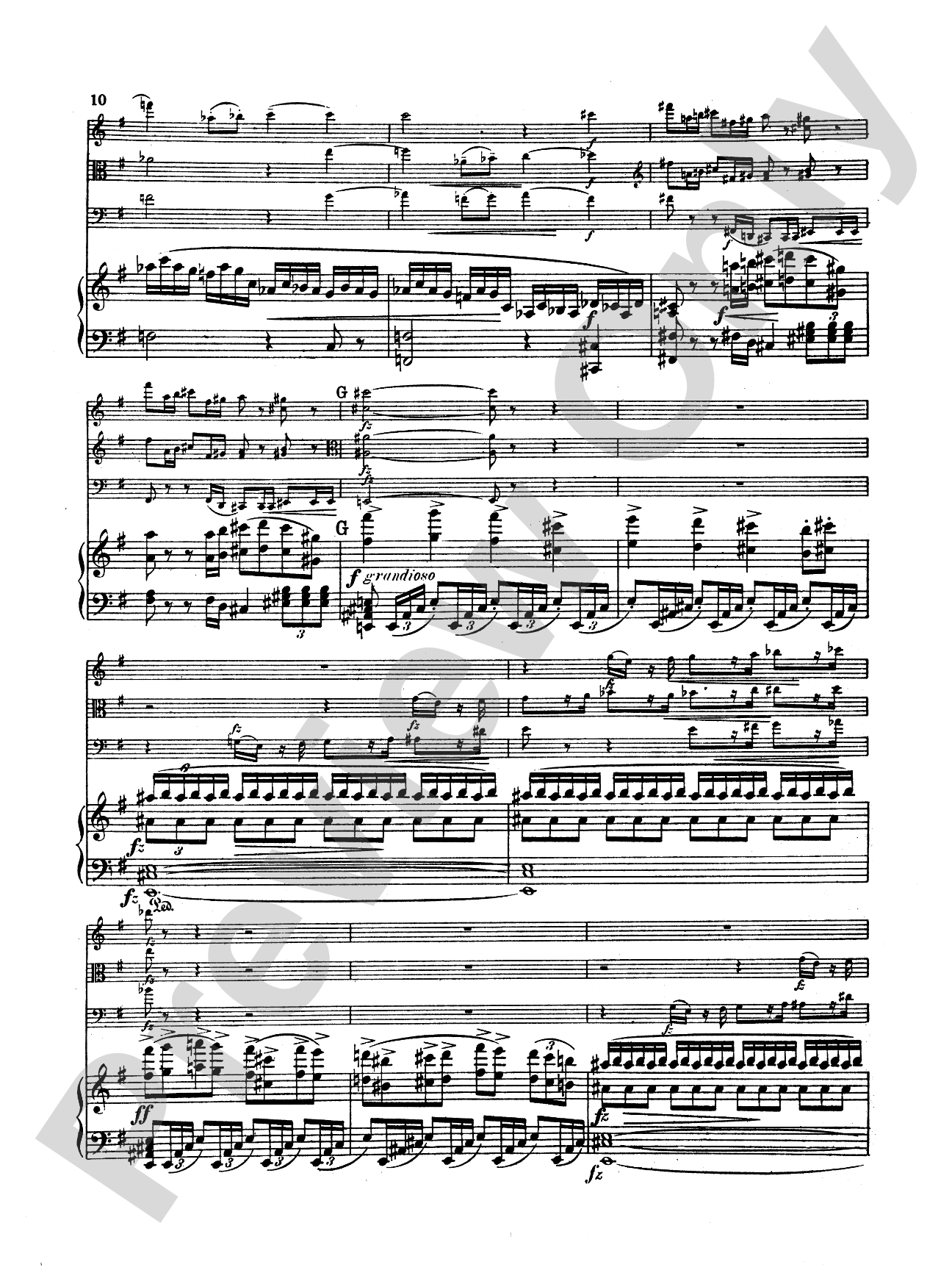 Dvorák: Quartet in E flat Major, Op. 87: Chamber Quartet Book