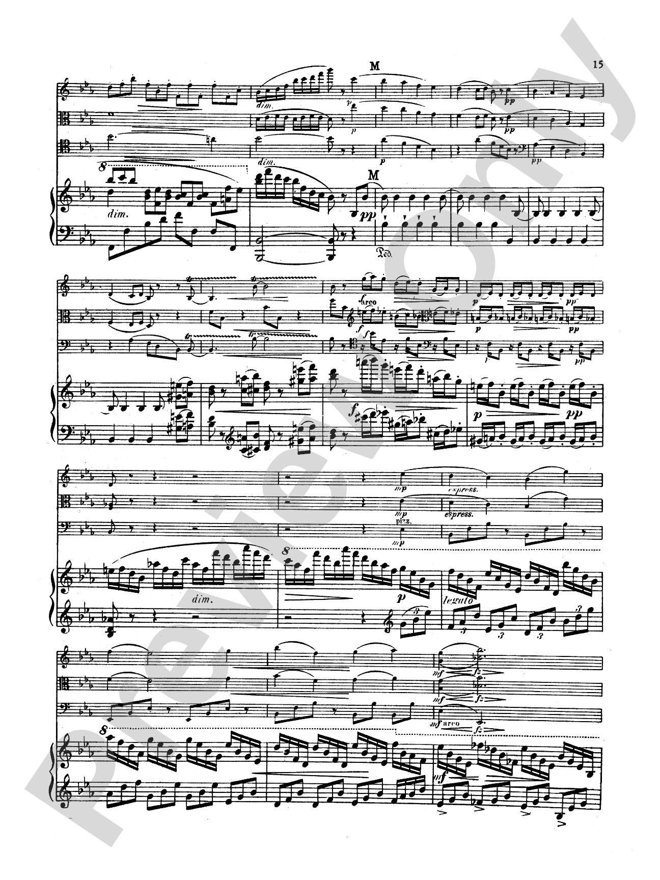 Dvorák: Quartet in E flat Major, Op. 87: Chamber Quartet Book