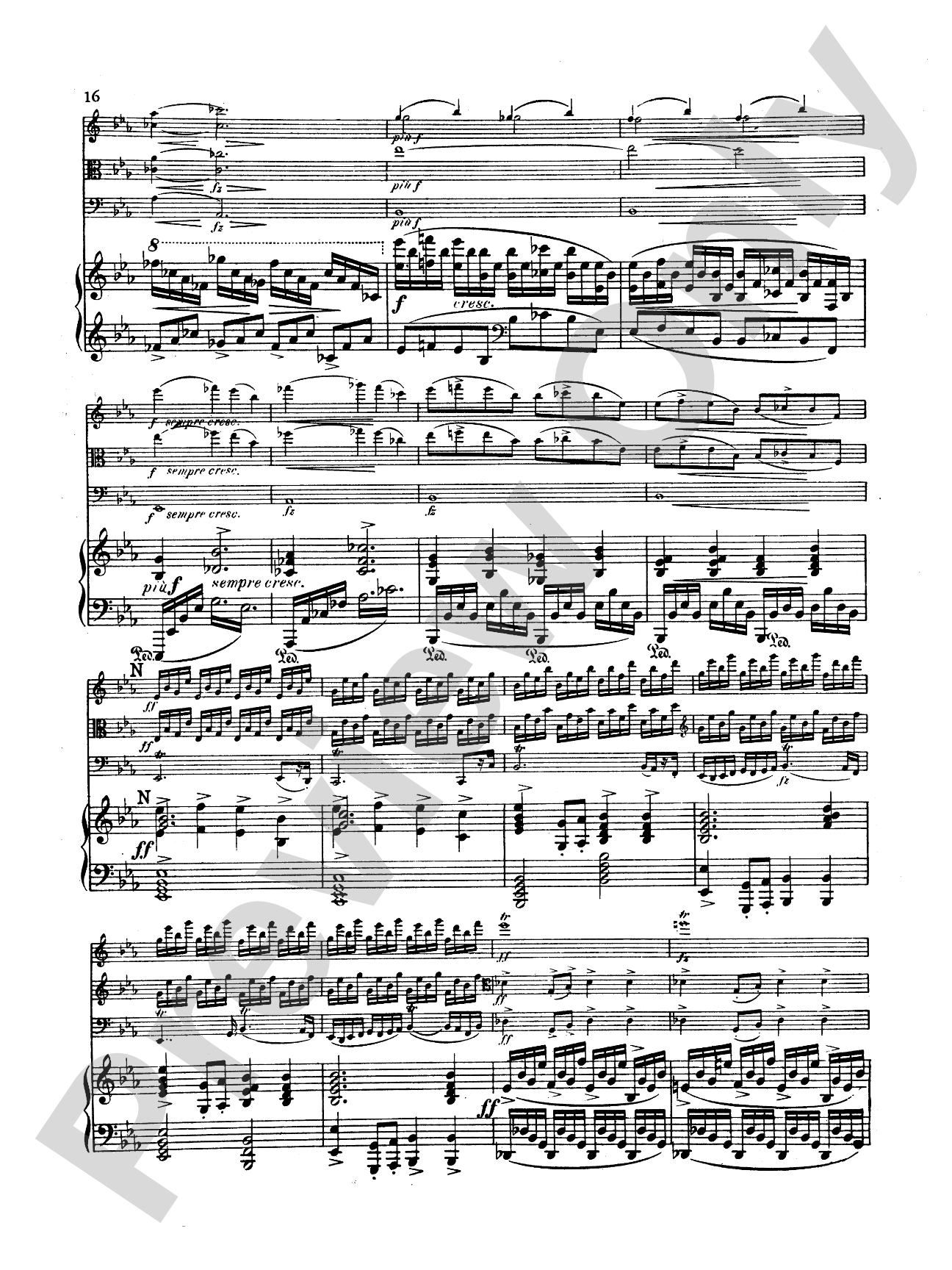 Dvorák: Quartet in E flat Major, Op. 87: Chamber Quartet Book