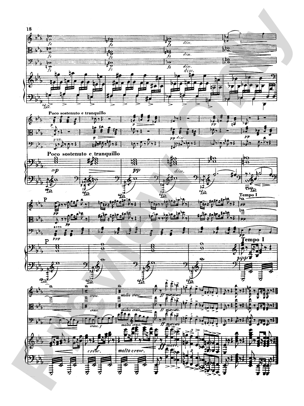 Dvorák: Quartet in E flat Major, Op. 87: Chamber Quartet Book