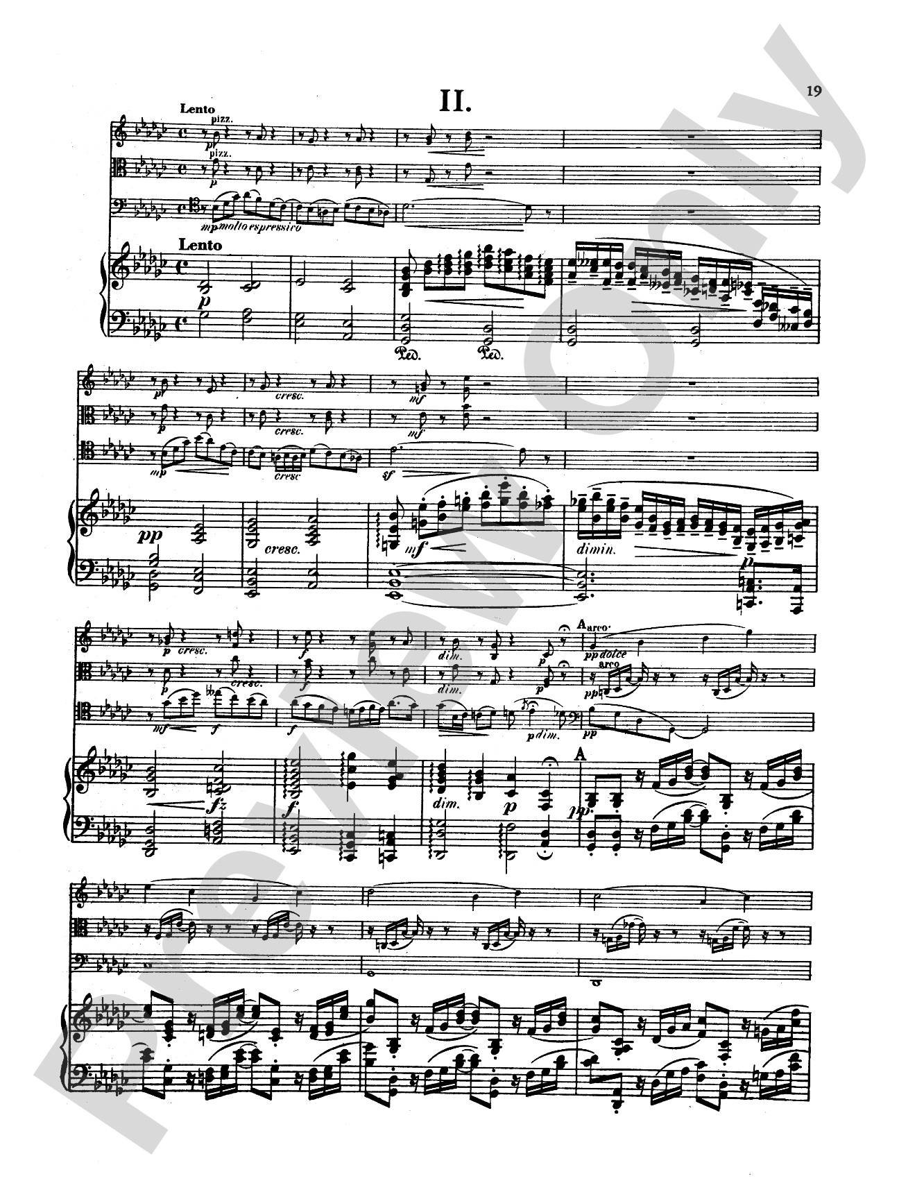 Dvorák: Quartet in E flat Major, Op. 87: Chamber Quartet Book
