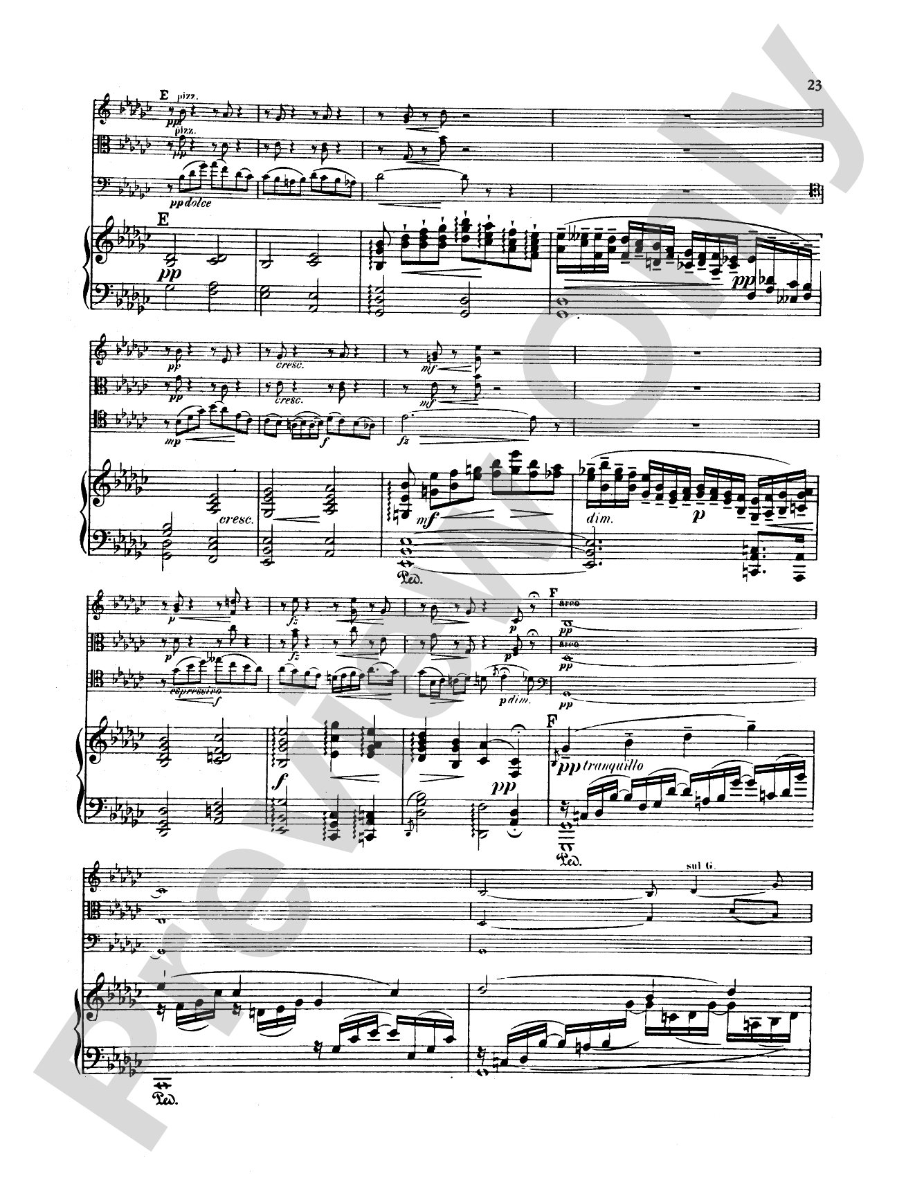Dvorák: Quartet in E flat Major, Op. 87: Chamber Quartet Book