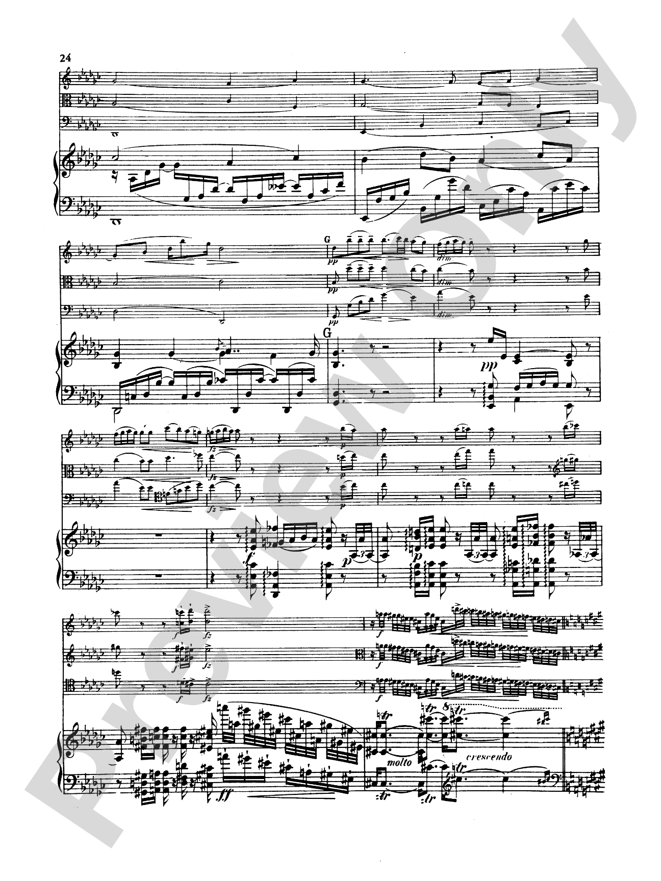 Dvorák: Quartet in E flat Major, Op. 87: Chamber Quartet Book