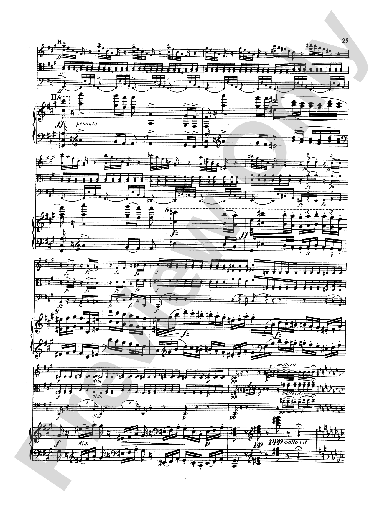 Dvorák: Quartet in E flat Major, Op. 87: Chamber Quartet Book