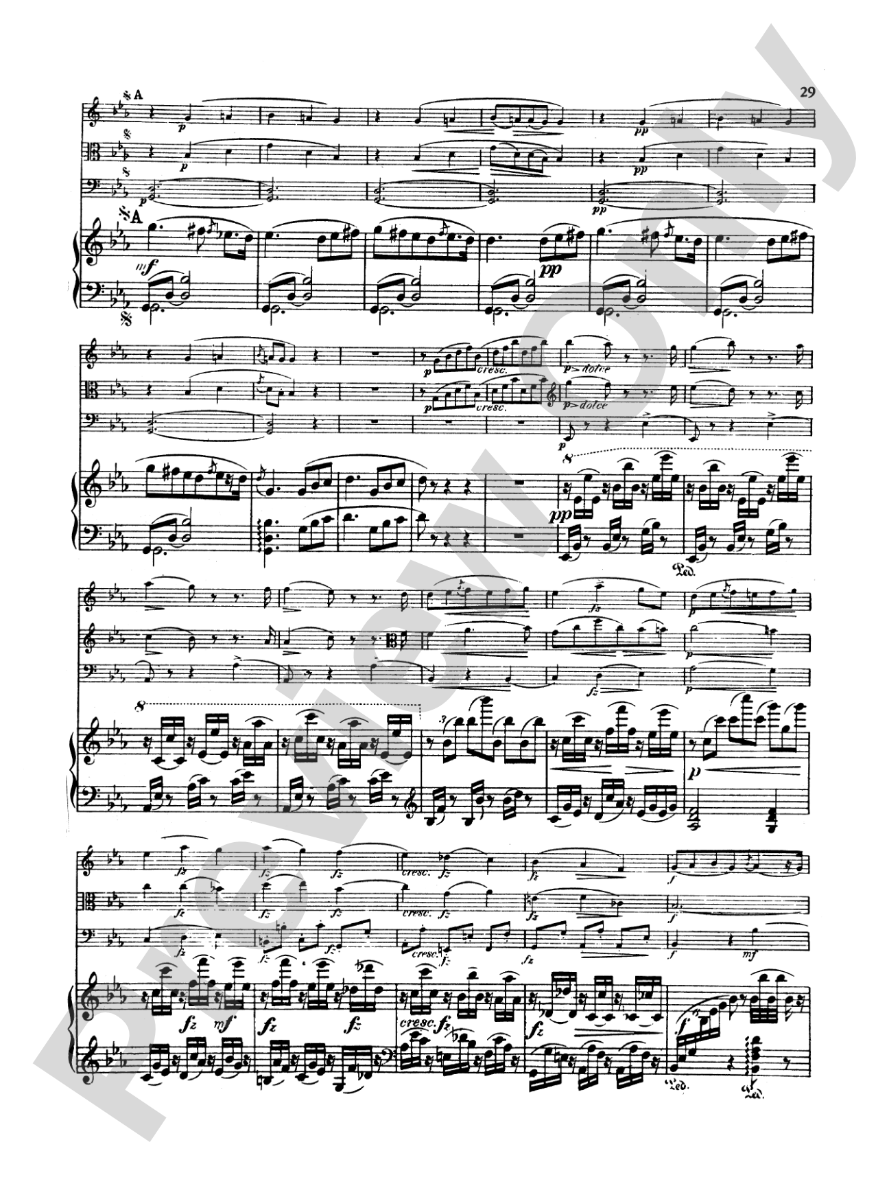Dvorák: Quartet in E flat Major, Op. 87: Chamber Quartet Book