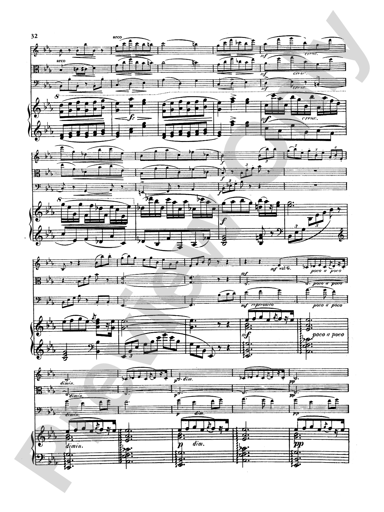 Dvorák: Quartet in E flat Major, Op. 87: Chamber Quartet Book