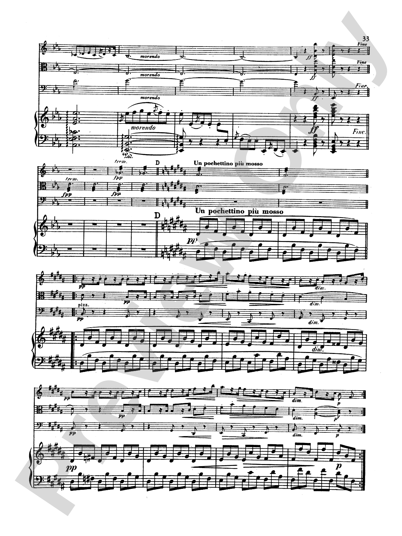 Dvorák: Quartet in E flat Major, Op. 87: Chamber Quartet Book