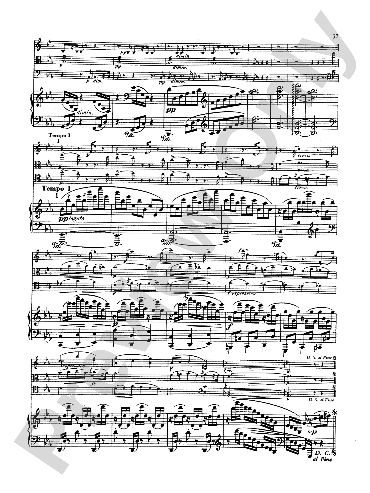 Dvorák: Quartet in E flat Major, Op. 87: Chamber Quartet Book