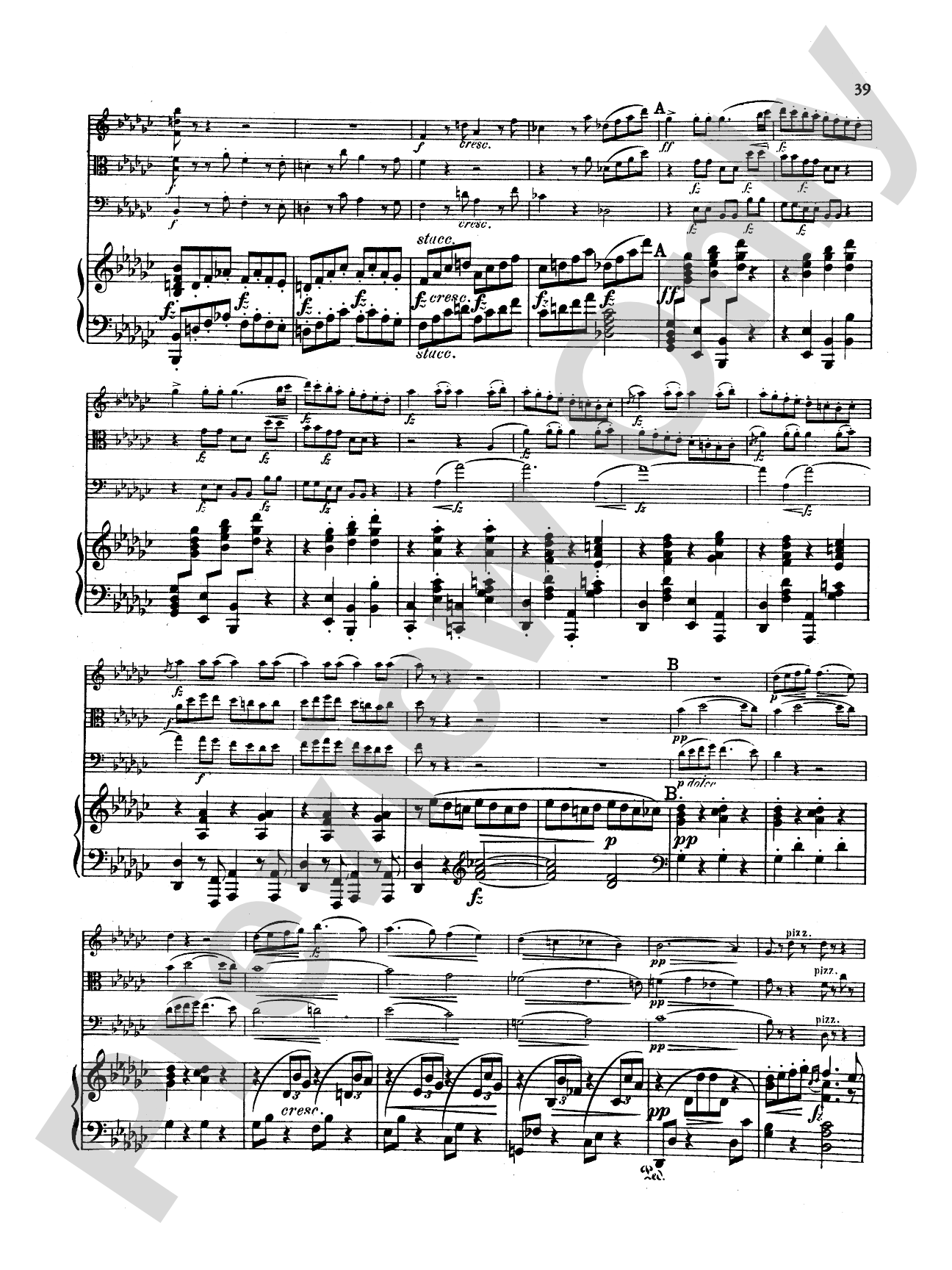 Dvorák: Quartet in E flat Major, Op. 87: Chamber Quartet Book