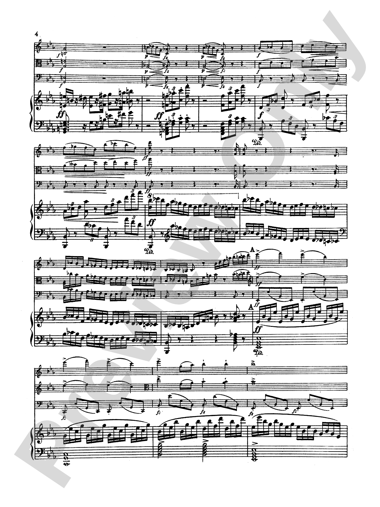 Dvorák: Quartet in E flat Major, Op. 87: Chamber Quartet Book