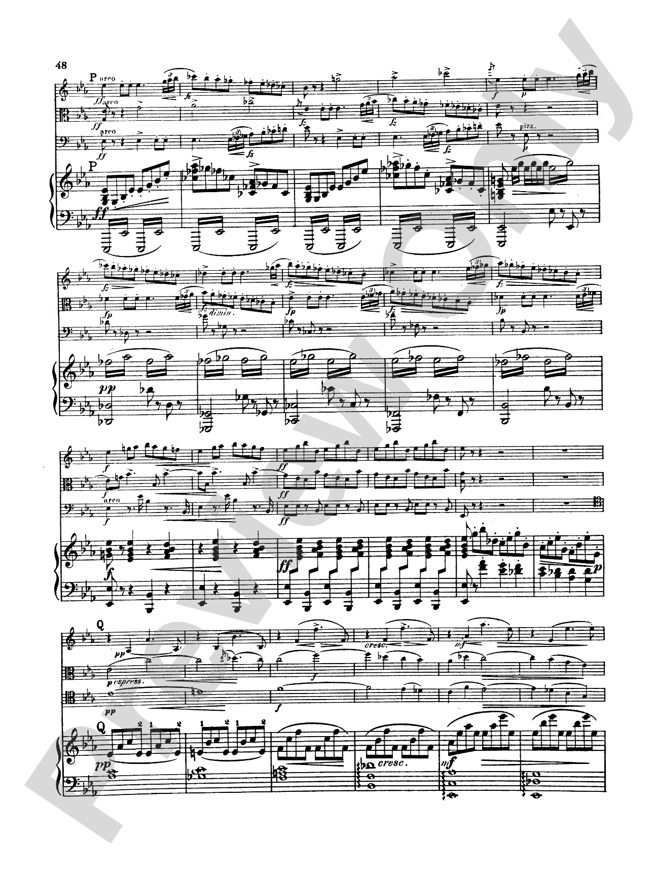 Dvorák: Quartet in E flat Major, Op. 87: Chamber Quartet Book