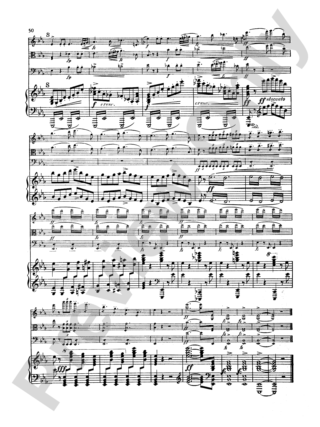 Dvorák: Quartet in E flat Major, Op. 87: Chamber Quartet Book