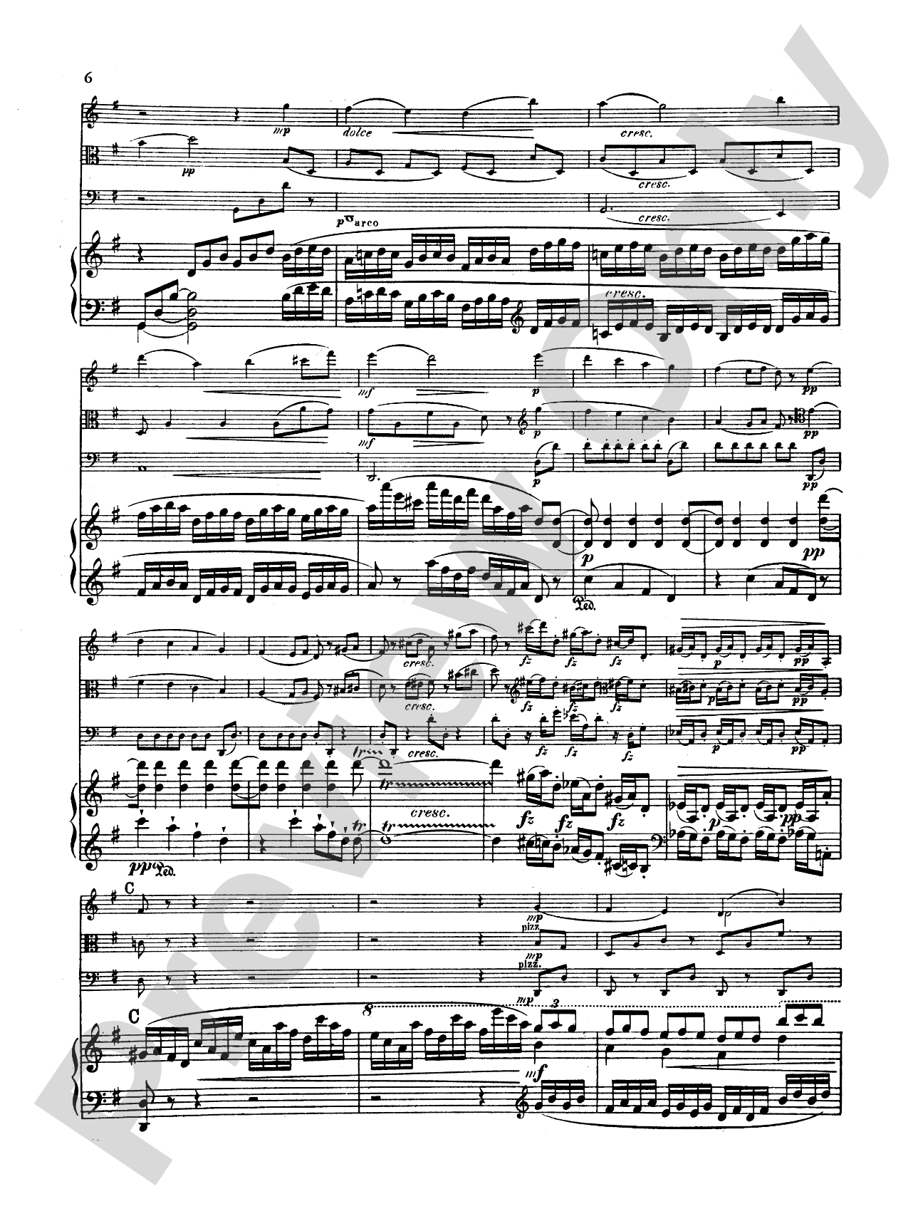 Dvorák: Quartet in E flat Major, Op. 87: Chamber Quartet Book