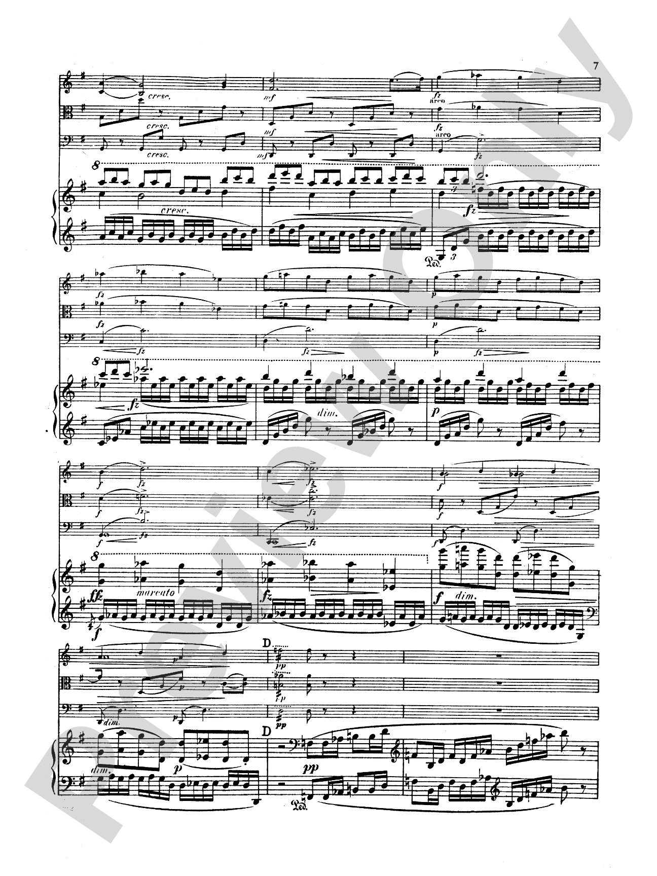 Dvorák: Quartet in E flat Major, Op. 87: Chamber Quartet Book