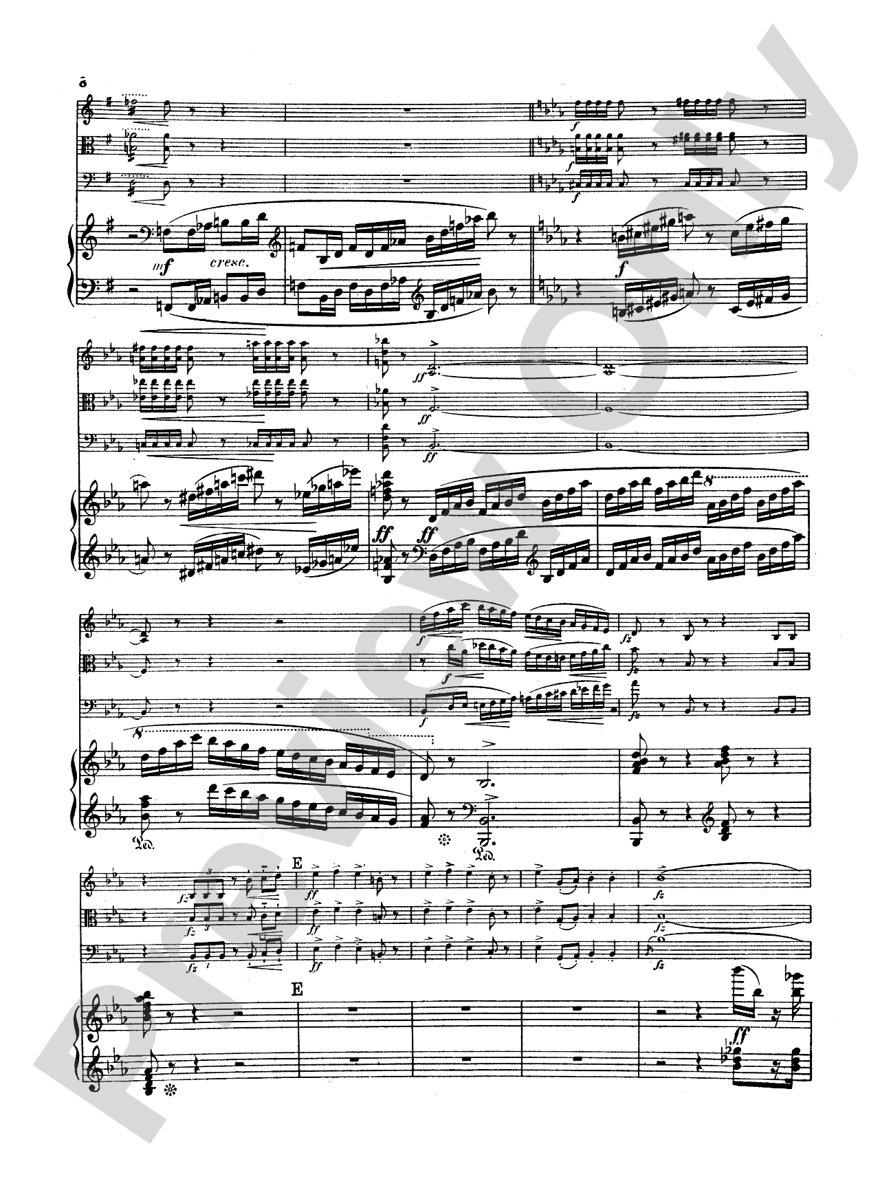 Dvorák: Quartet in E flat Major, Op. 87: Chamber Quartet Book