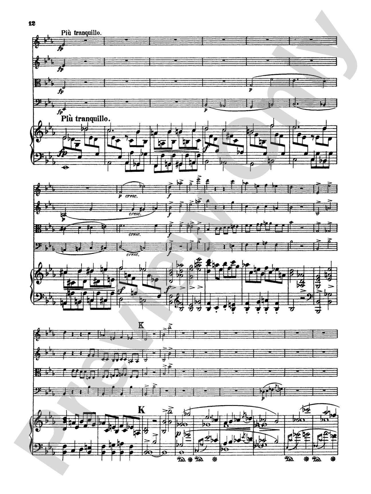 Schumann: Quintet in E flat Major, Op. 44: String Quintet Book