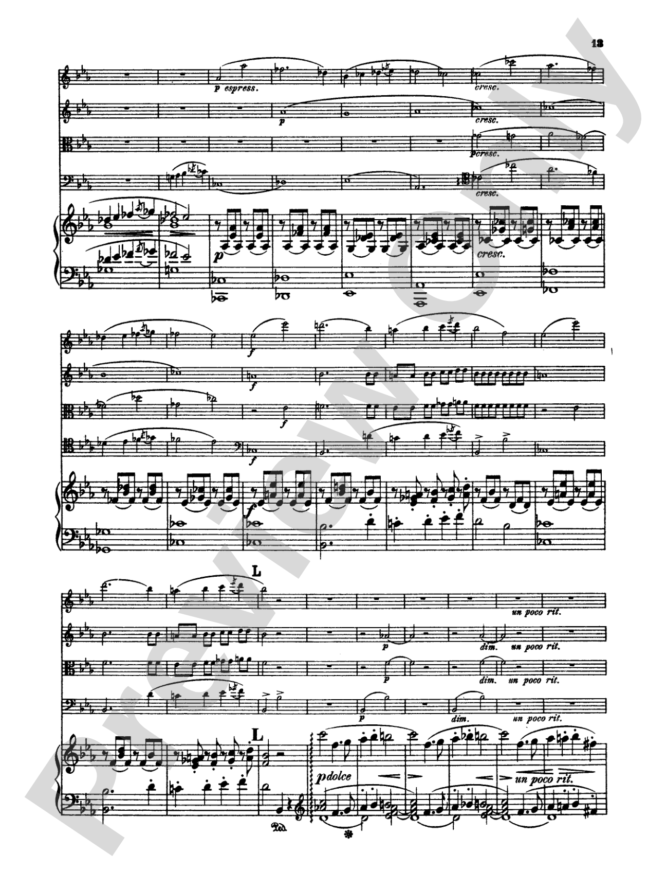 Schumann: Quintet in E flat Major, Op. 44: String Quintet Book