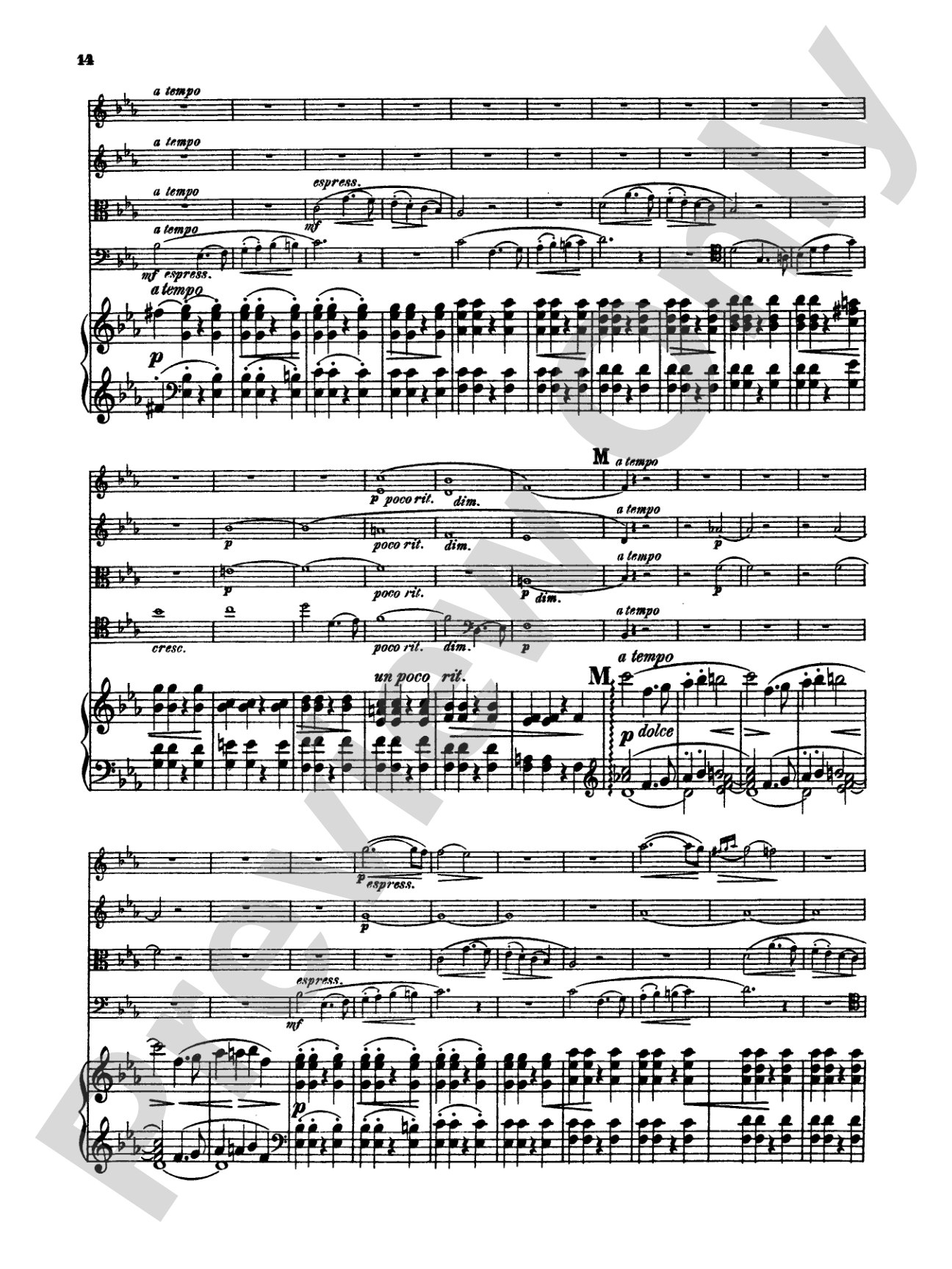Schumann: Quintet in E flat Major, Op. 44: String Quintet Book