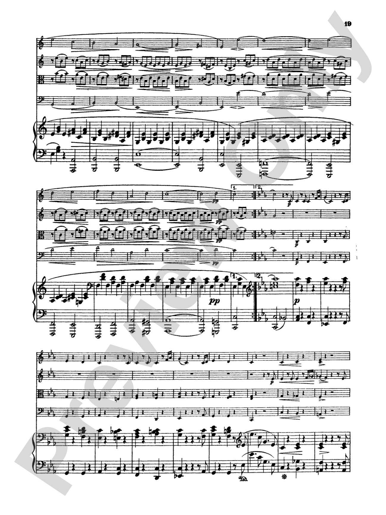 Schumann: Quintet in E flat Major, Op. 44: String Quintet Book