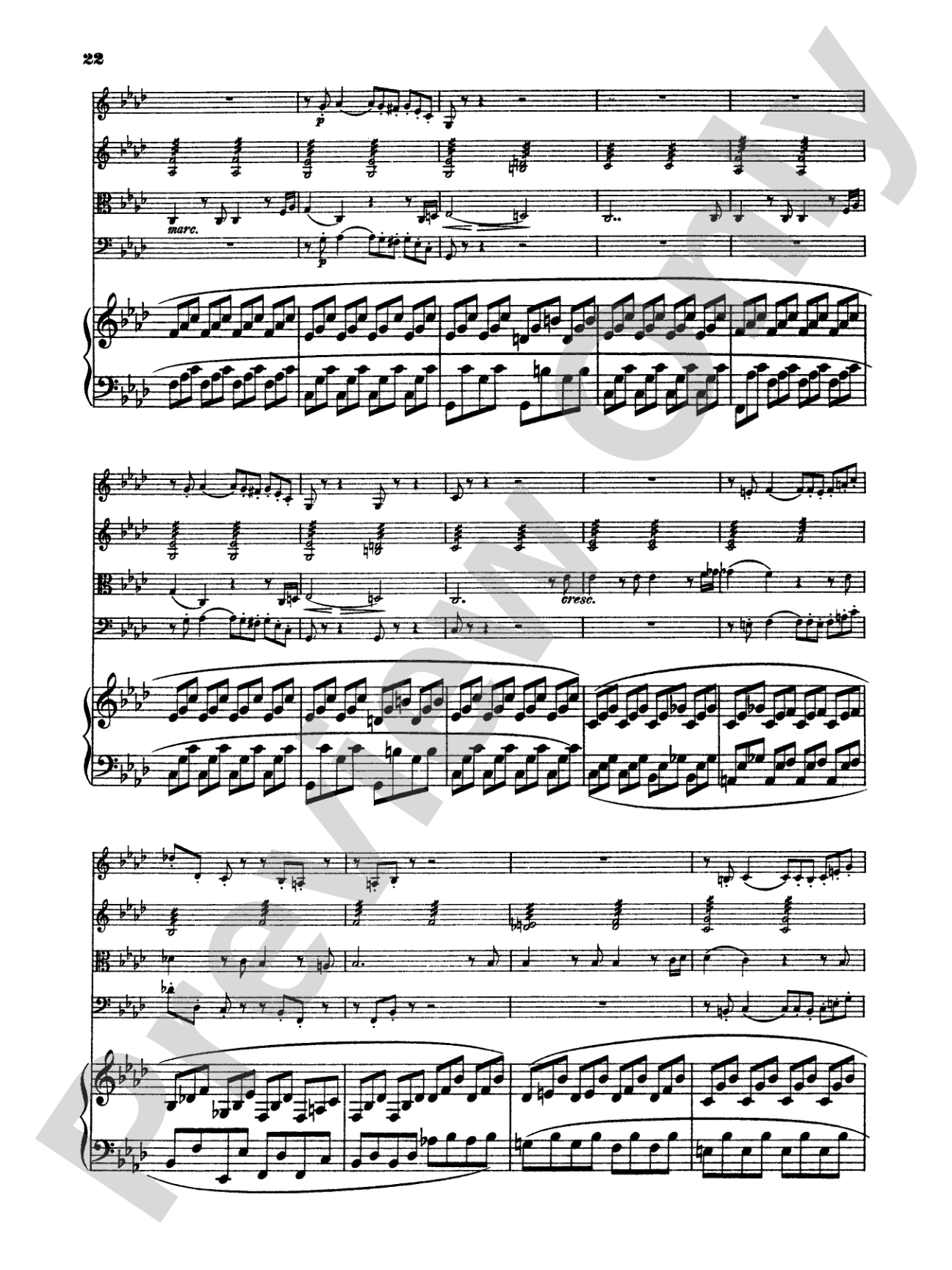Schumann: Quintet in E flat Major, Op. 44: String Quintet Book