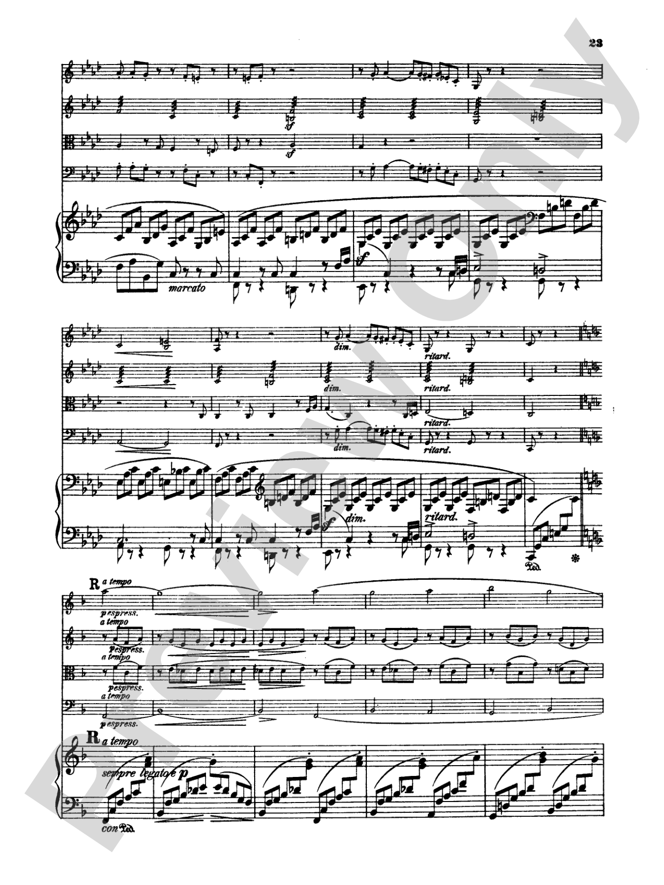 Schumann: Quintet in E flat Major, Op. 44: String Quintet Book