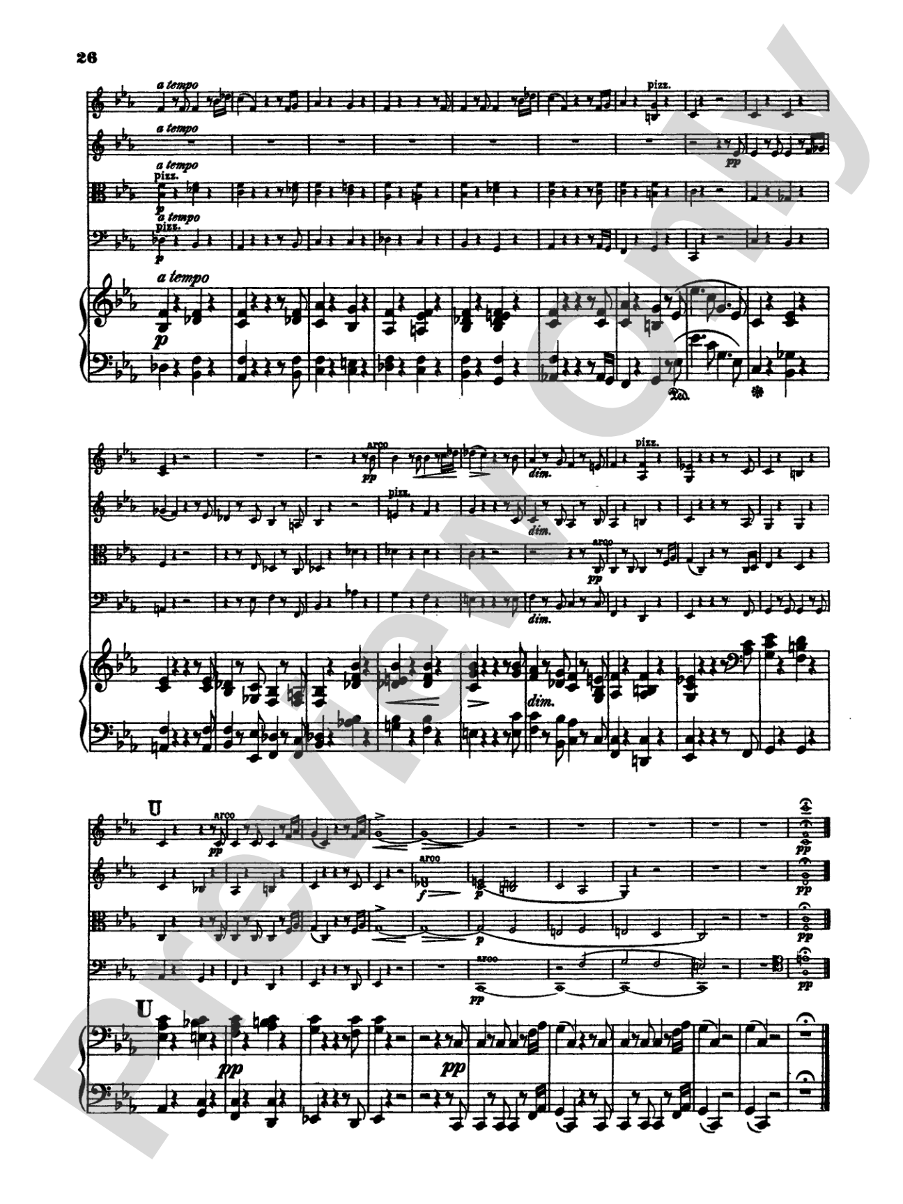 Schumann: Quintet in E flat Major, Op. 44: String Quintet Book