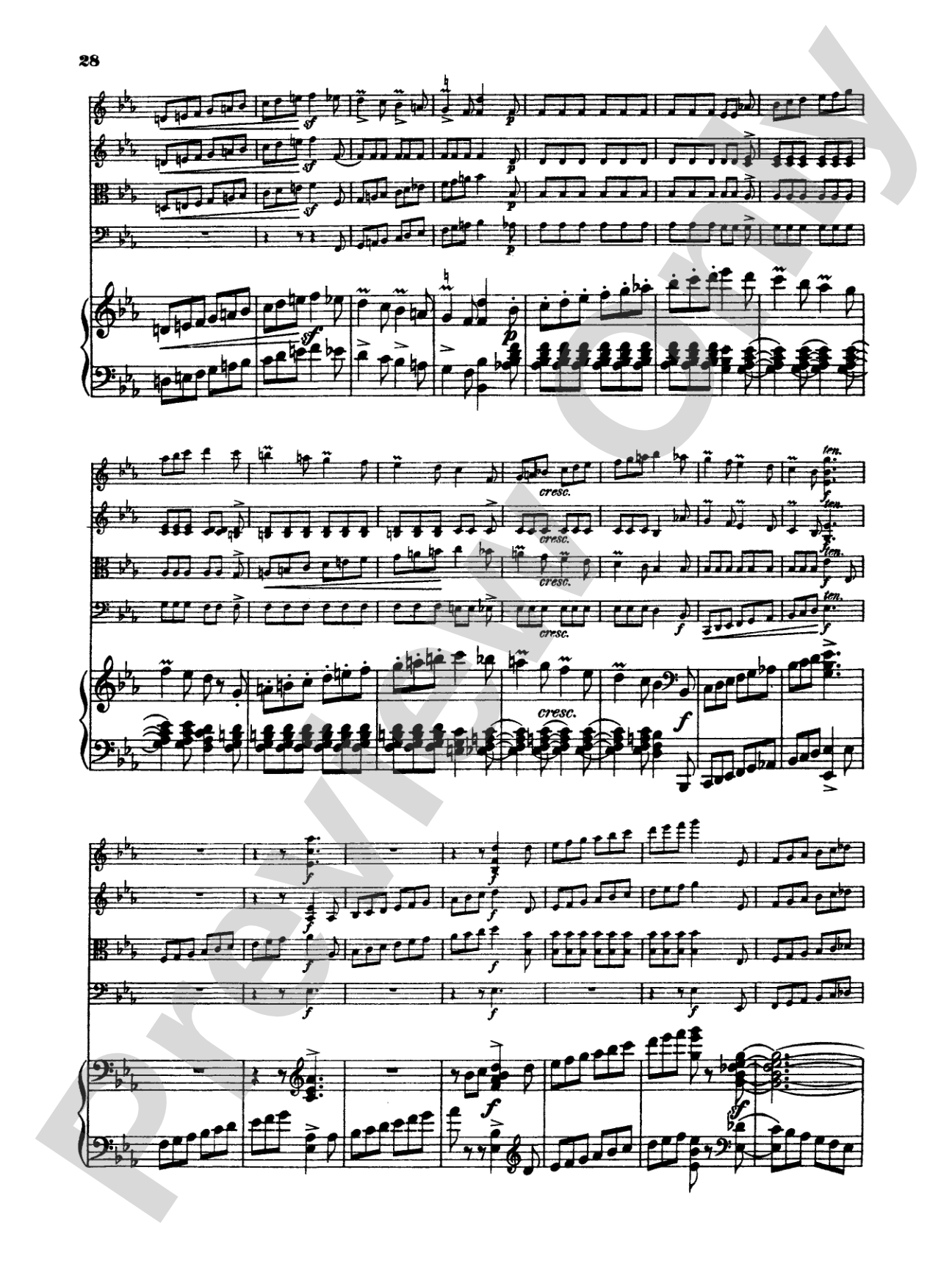 Schumann: Quintet in E flat Major, Op. 44: String Quintet Book