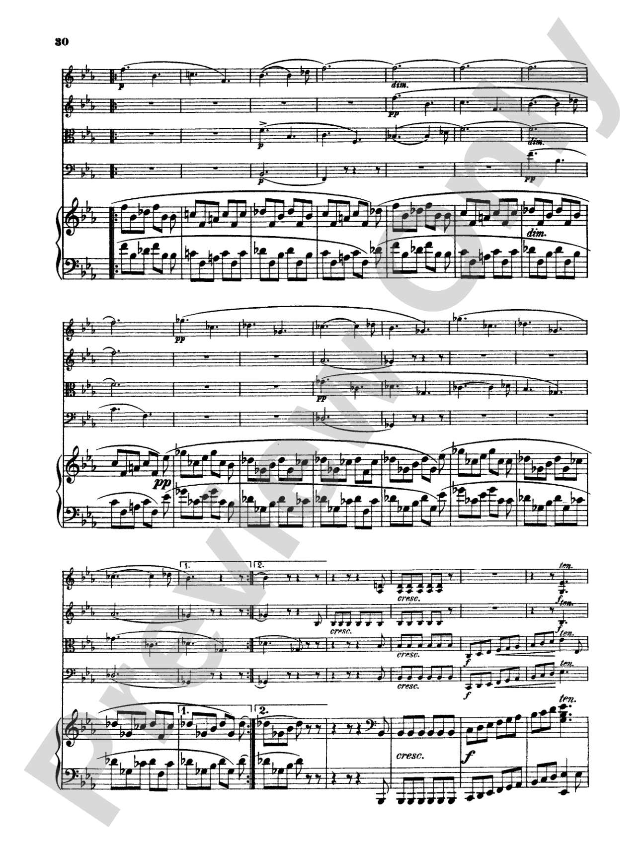 Schumann: Quintet in E flat Major, Op. 44: String Quintet Book