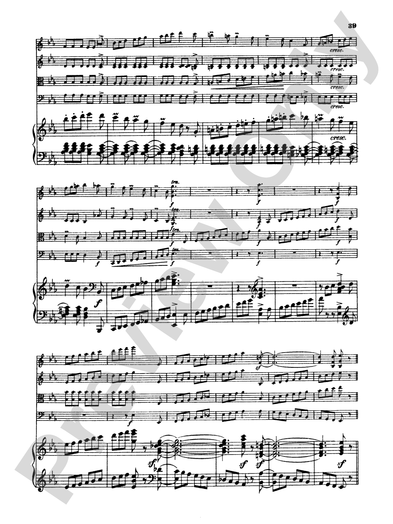 Schumann: Quintet in E flat Major, Op. 44: String Quintet Book