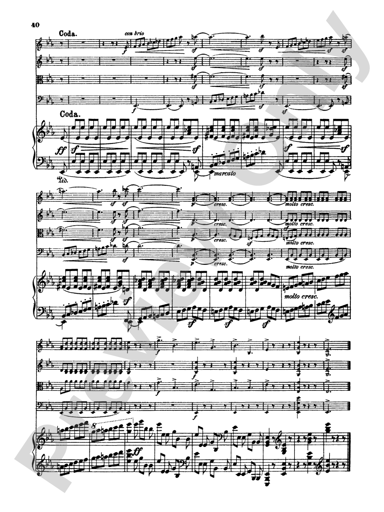 Schumann: Quintet in E flat Major, Op. 44: String Quintet Book