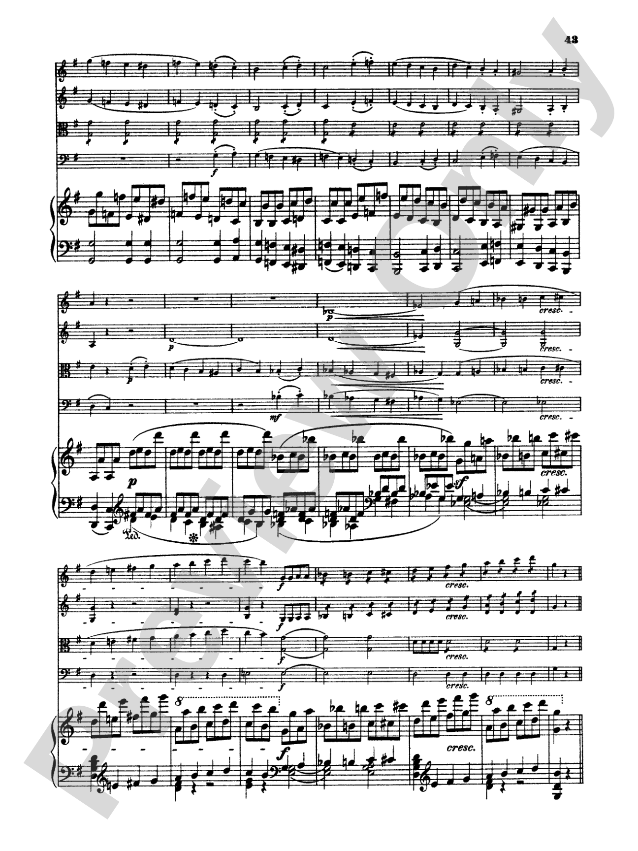 Schumann: Quintet in E flat Major, Op. 44: String Quintet Book