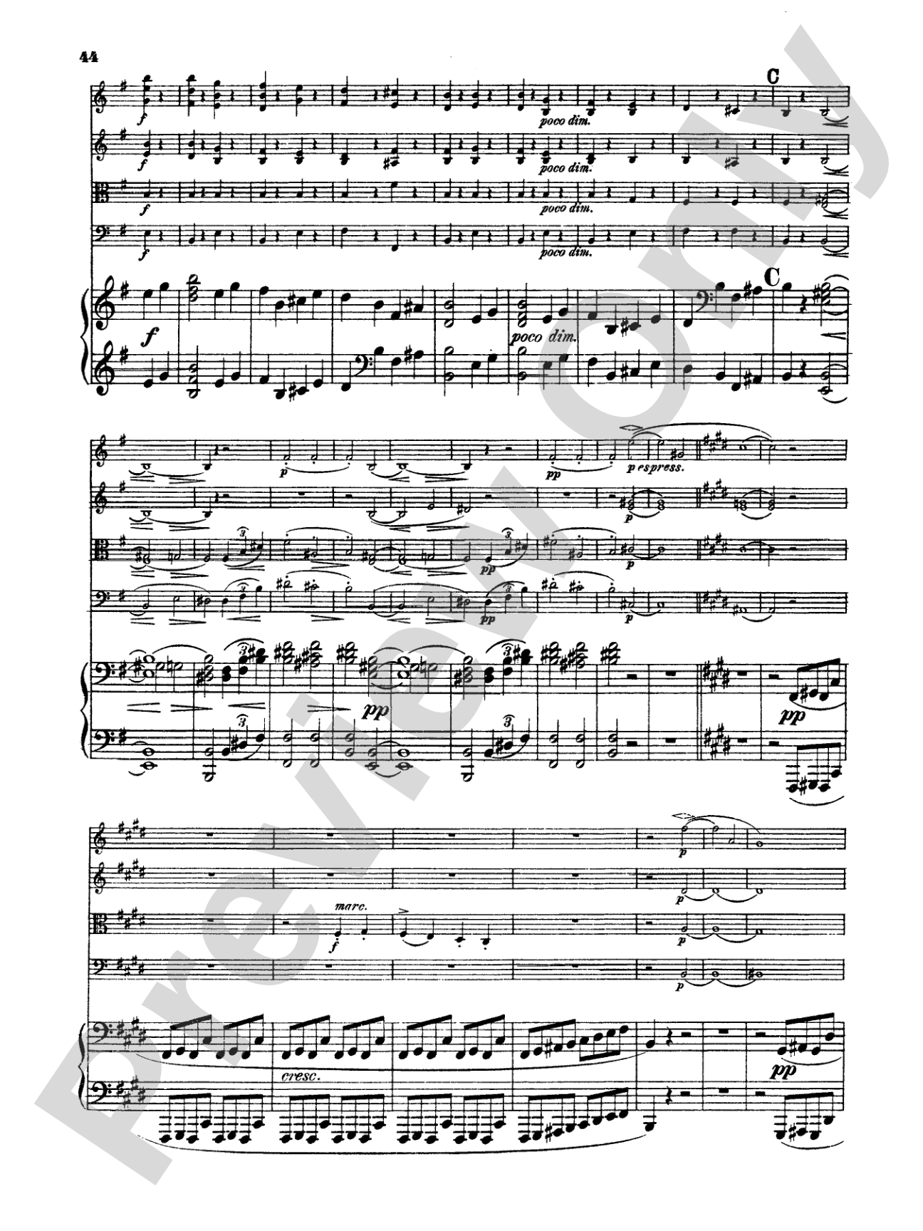 Schumann: Quintet in E flat Major, Op. 44: String Quintet Book