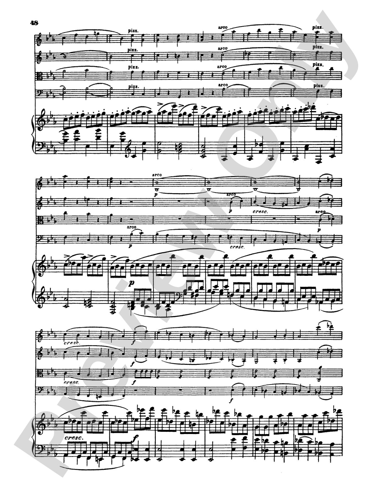 Schumann: Quintet in E flat Major, Op. 44: String Quintet Book