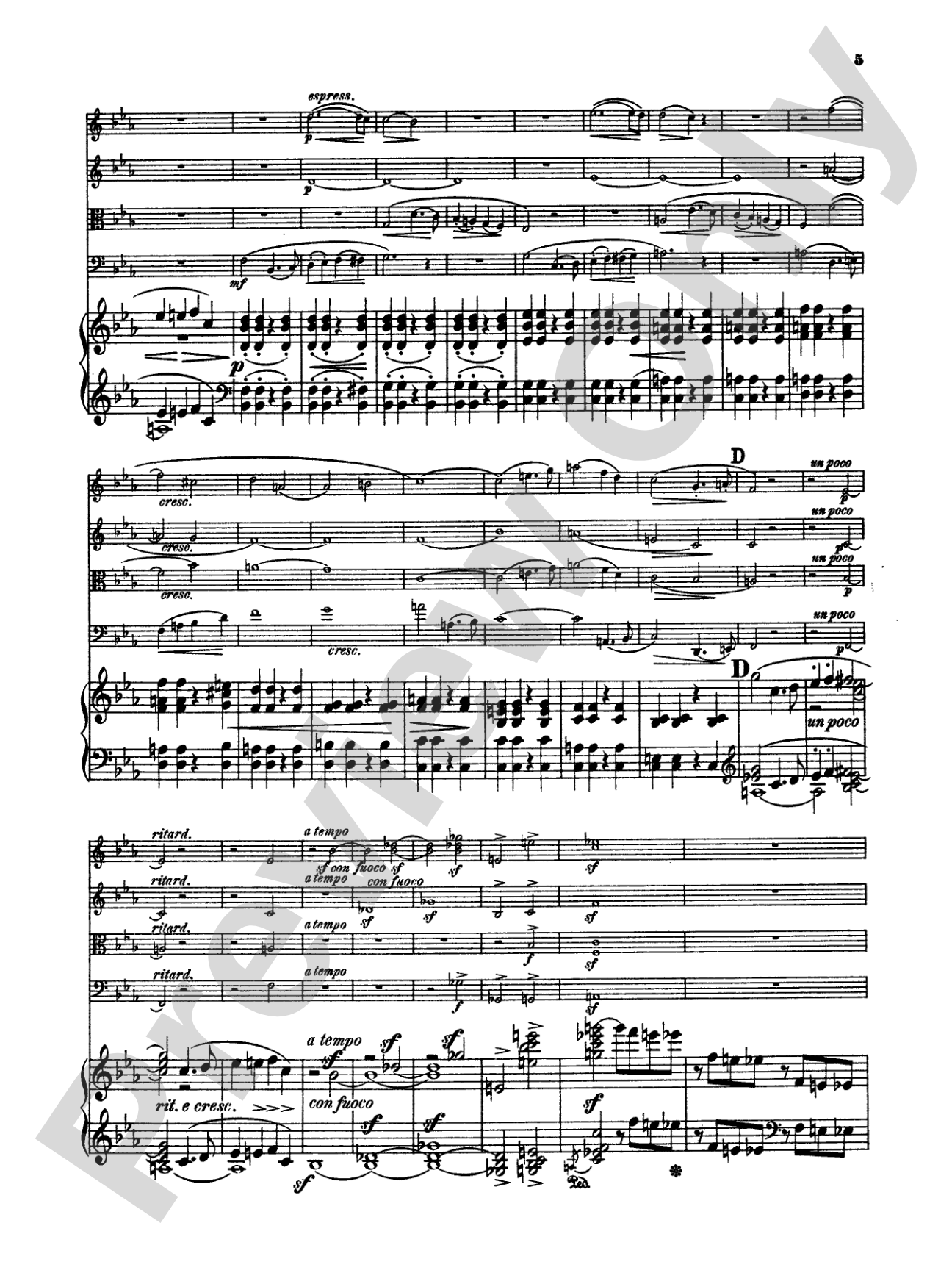 Schumann: Quintet in E flat Major, Op. 44: String Quintet Book