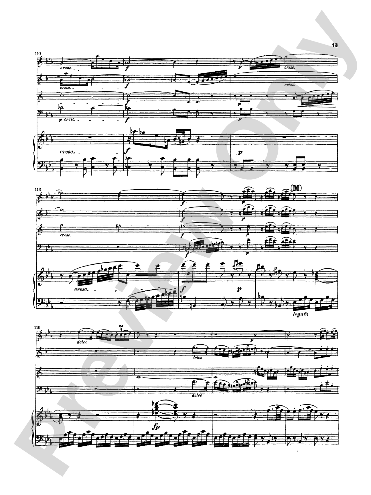 Mozart: Quintet, in E flat Major (K. 454): Chamber Quintet Book