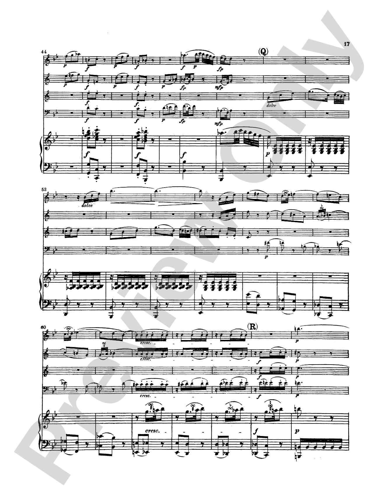 Mozart: Quintet, in E flat Major (K. 454): Chamber Quintet Book