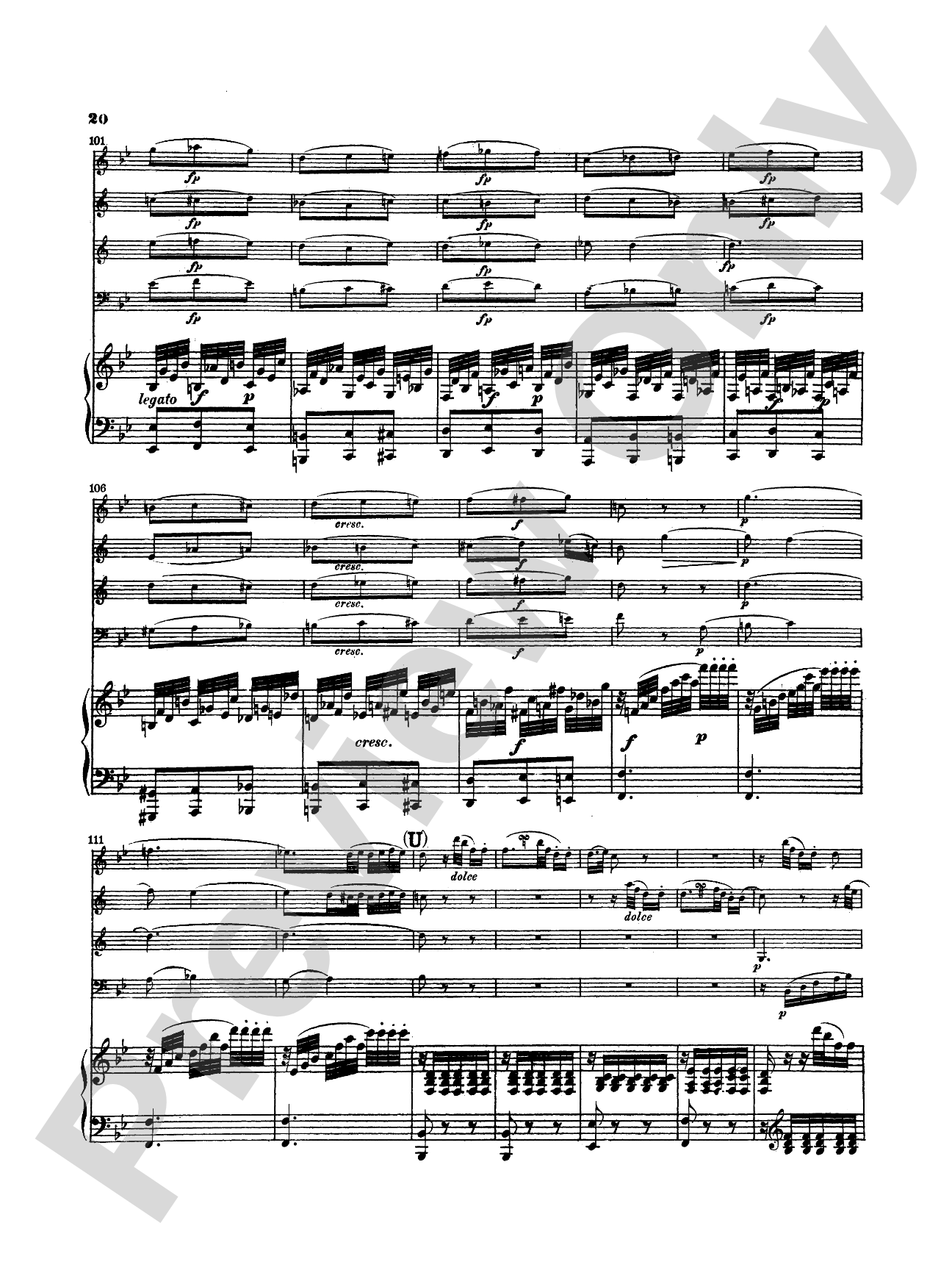 Mozart: Quintet, in E flat Major (K. 454): Chamber Quintet Book