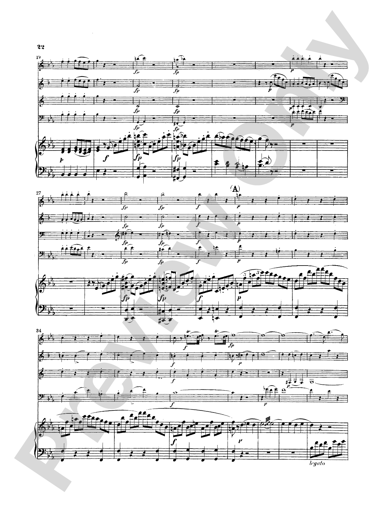 Mozart: Quintet, in E flat Major (K. 454): Chamber Quintet Book