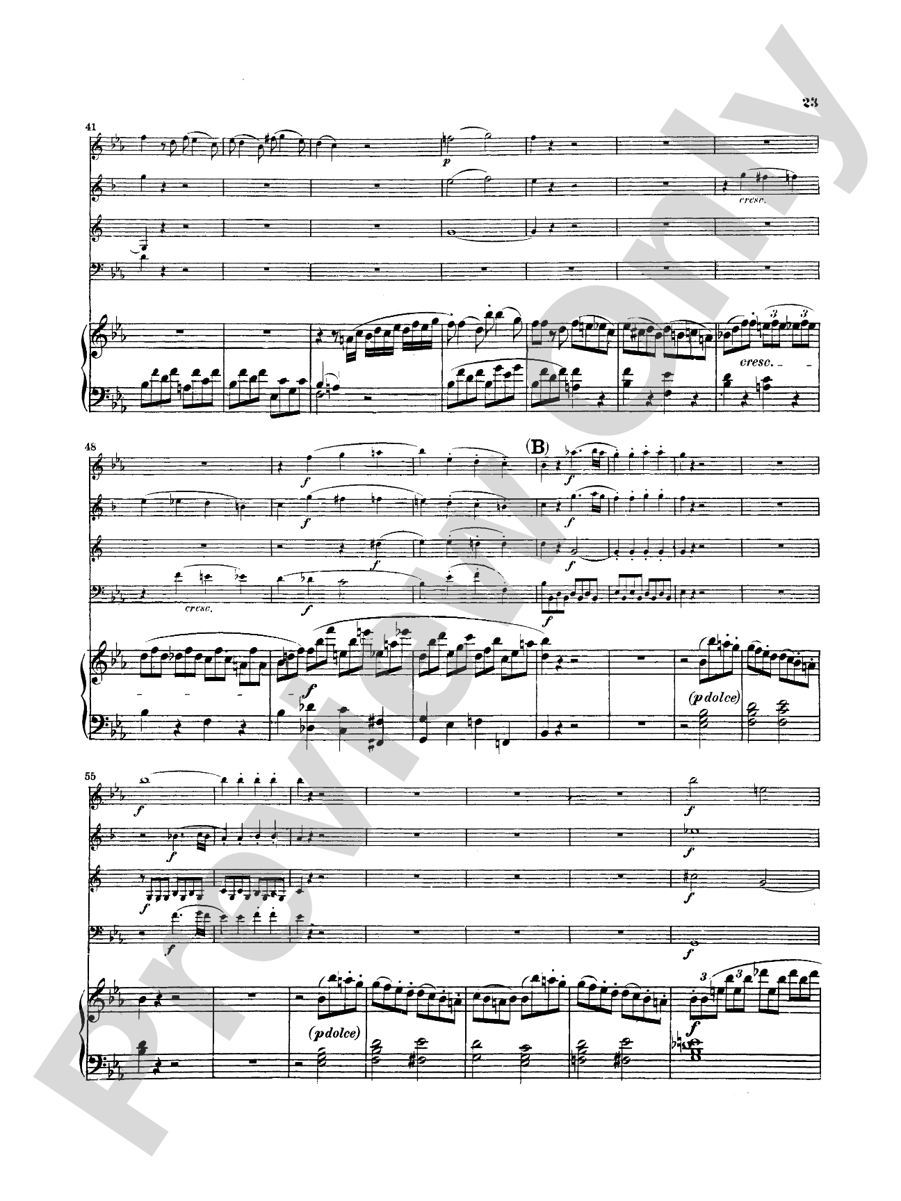 Mozart: Quintet, in E flat Major (K. 454): Chamber Quintet Book