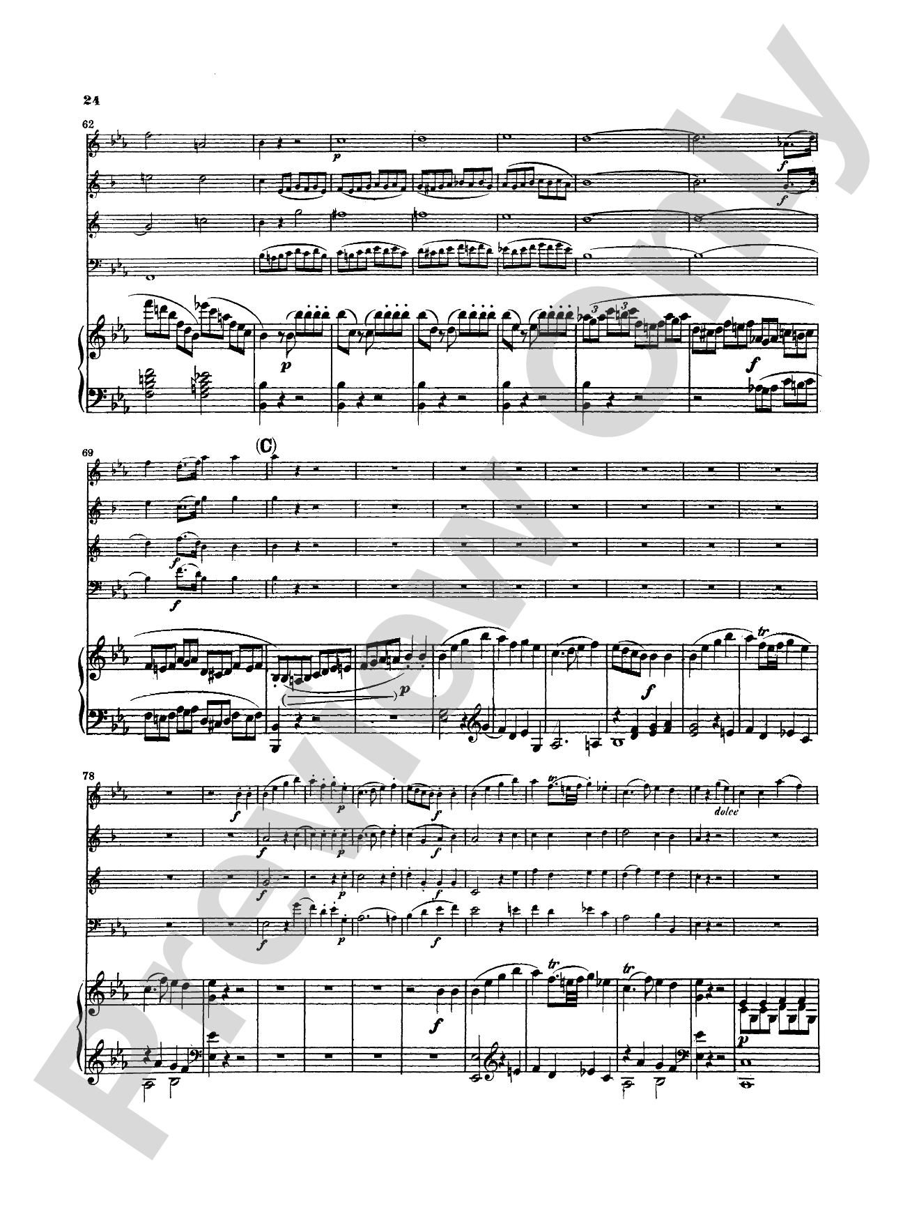 Mozart: Quintet, in E flat Major (K. 454): Chamber Quintet Book