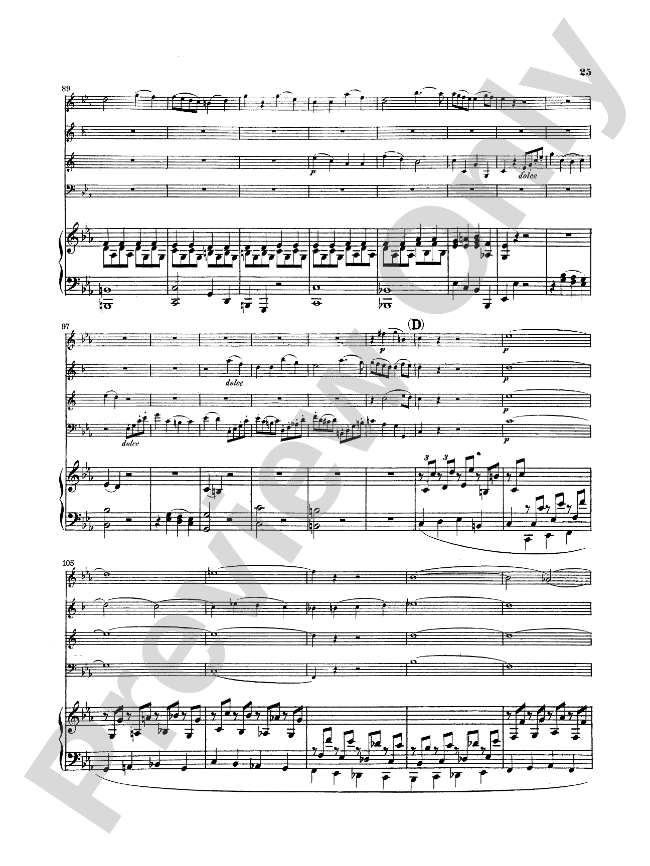 Mozart: Quintet, in E flat Major (K. 454): Chamber Quintet Book