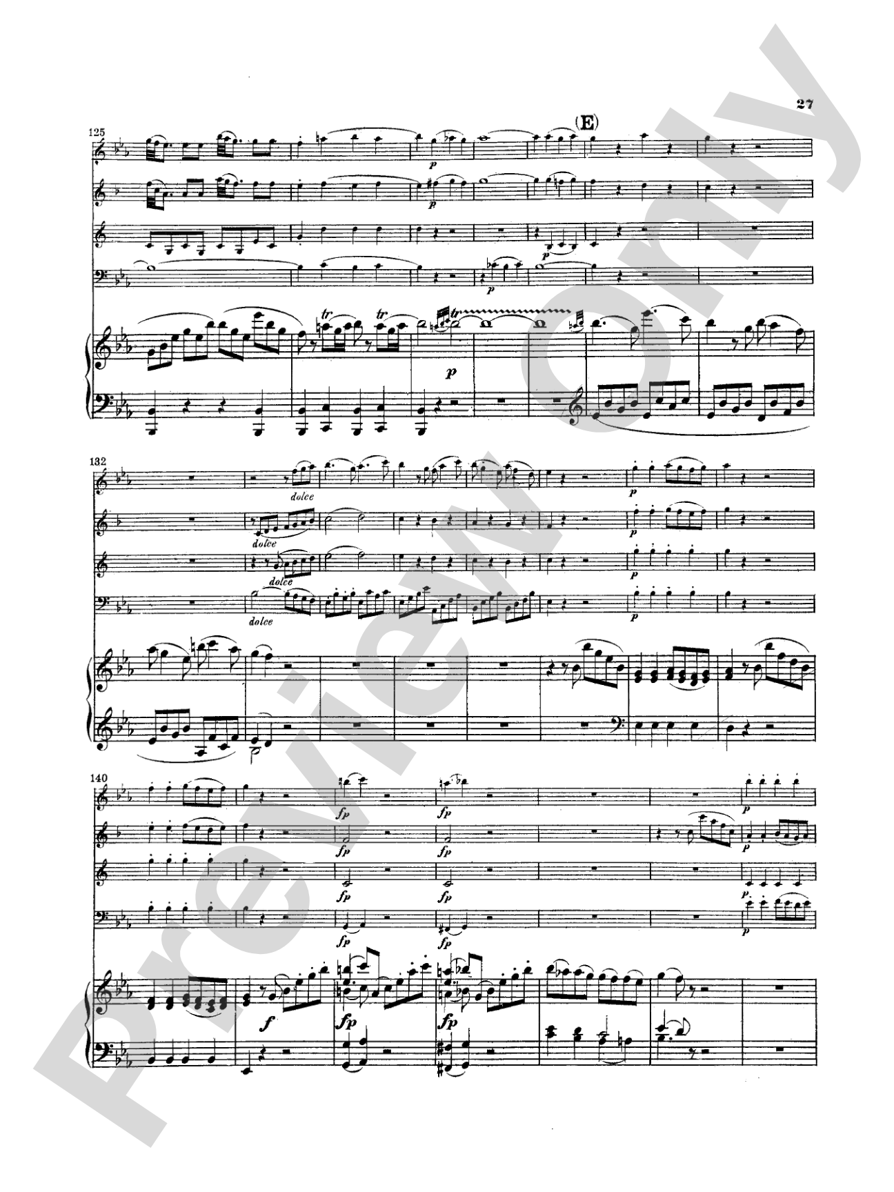 Mozart: Quintet, in E flat Major (K. 454): Chamber Quintet Book